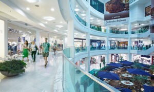 clientes fazendo compras no Shopping Leblon