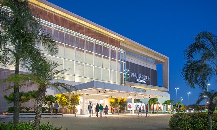 Fachada do Via Parque Shopping