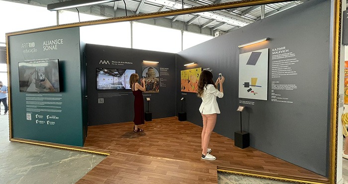 Stand da Aliansce Sonae no ArtRio