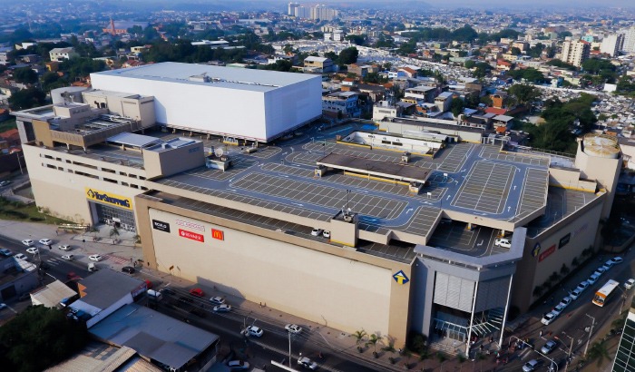 Vista área do TopShopping em Nova Iguaçu